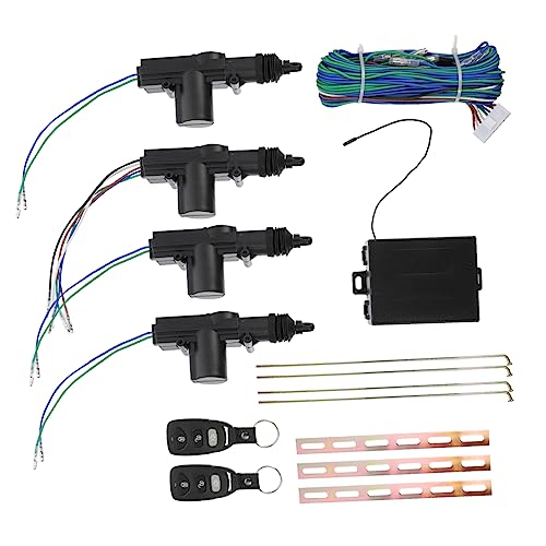 STOBAZA 1Set Remote Central Locking Kit for Auto Security System Keyless Control Lock for Door Door Vehicles Easy to Install High Sensitivity Stable and Practical