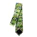 MZERSE Fashion Neckties Mens Shirt Uniform Skinny Tie for Business Holiday Necktie Awesome Japanese KoiFish Green