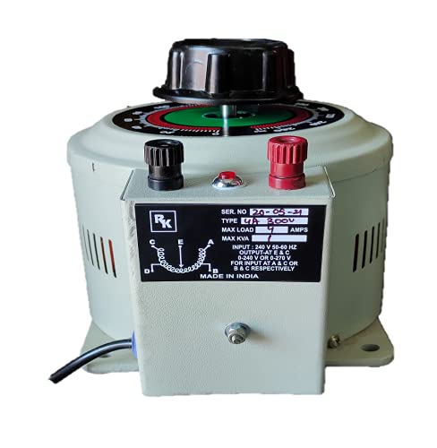 RK ELECTRONICS/4A 300V CLOSE/VARIAC/DIMMER/AUTO TRANSFROMER/SINGLE PHASE/MAXIMUM LOAD 4AMP VOLT 0-300VOLT/BEST FOR CHECKING PROPOSE/COPPER WINDING/ (B093DNNKBK) Amazon Price History, Amazon Price Tracker