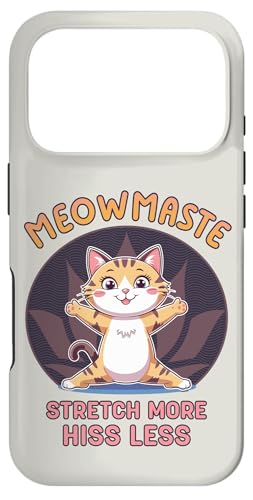 Meowmaste Cat Yoga Stretch More Hiss Less Design X}zP[X iPhone 17 Pro p
