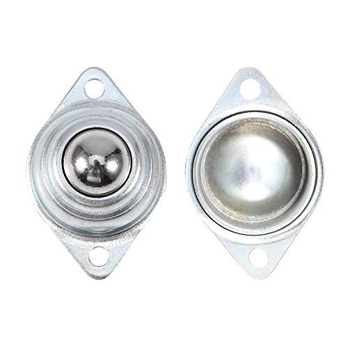 Set Of 5 Furniture Trolley Screw Mounted Round Ball Bearing Swivel Caster Work Rollers Ball Transfer Bearing, 33 Lbs Load Capacity #TOP3