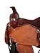 Western Trail Saddle Horse Pleasure Comfortable Ride Tooled Leather Rodeo Cowboy Saddles 15 16 17 18 FQHB (18 Inch, Snake Tooled Brown)