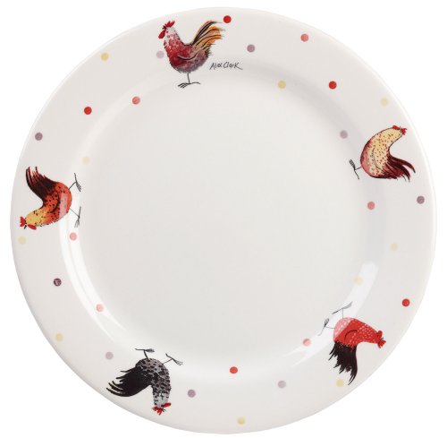 Alex Clark Piatto in Terracotta con Galli