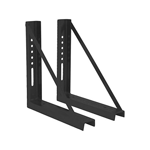 Buyers Products 1701015 Montagewinkel aus Stahl, geschweißt, 45,7 x 68,9 cm, Schwarz, 2 Stück Cover