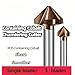 1piece HSS Chamfer Cutter End Mill 90 Degrees, Industry Countersink Drill Bit for Wood Chamfering Tool(10.4mmx1)