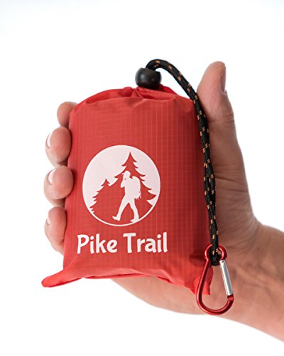 Pike Trail Pocket Beach Blanket (60 in X 56 in) – Lightweight, Sand Proof, Waterproof Picnic Blanket for Hiking, Camping, Picnics, Travel and Beach Trips