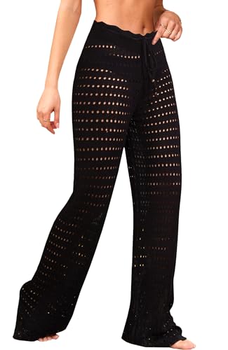 Navneet Women Swimsuit Cover Up Pants Crochet Knit...