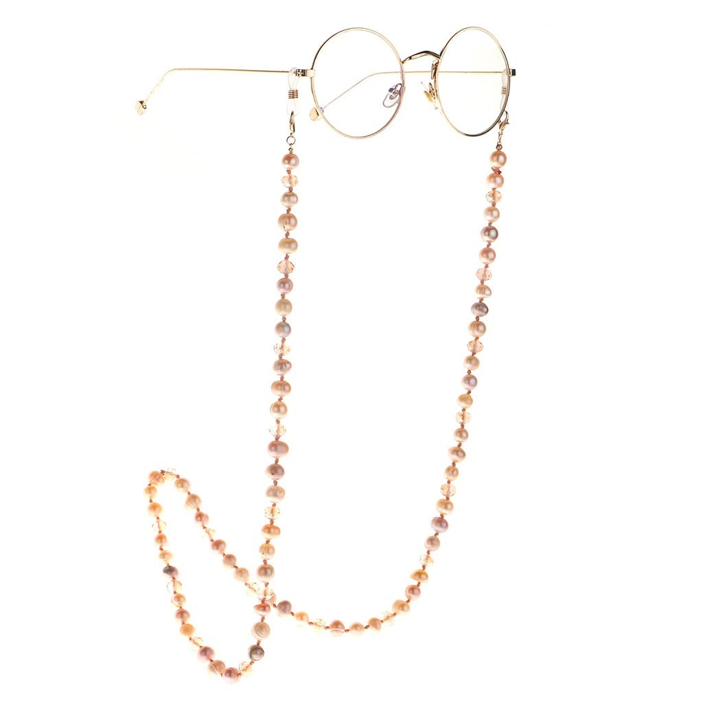 Natürliche Perlen-Brillenkette, vielseitige Sonnenbrille, Presbyopie-Brille, verblasst Nicht, Nicht allergische Brille, Anti-Rutsch-Seil (D Talla ?nica)