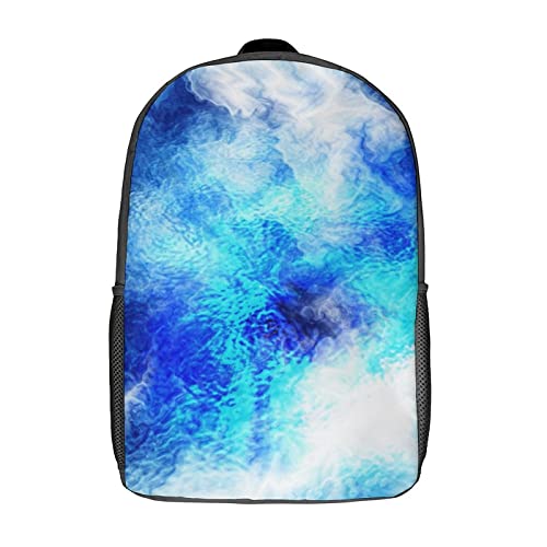 Sac d'école de voyage bleu 17 pouces confortable pour vacances et cours