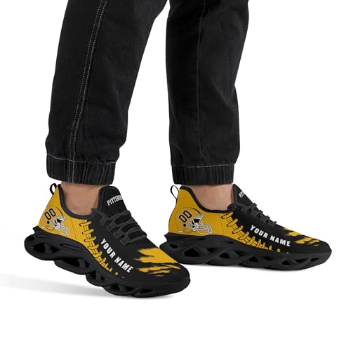 Custom Football Flex Control Sneakers Personalized Fans Men's Breathable Name Number Gifts Workout Athletic Gym Slip-on Shoes4