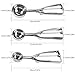 Besmon Cookie Scoop Set, Stainless Steel Cookie Scoops with Trigger Release, Include Large-Medium-Small Sizes Balls for Perfect for Cookie, Ice Cream, Cupcake, Muffin, Meatball