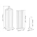 uxcell 2Pcs Epoxy Gun Adhesive Cartridge, Plastic Resin Mixer Dual Glue Cartridge with Push Rod and Mixing Tube for 50ml/1.7oz 1:1 AB Glue Adhesive Gun