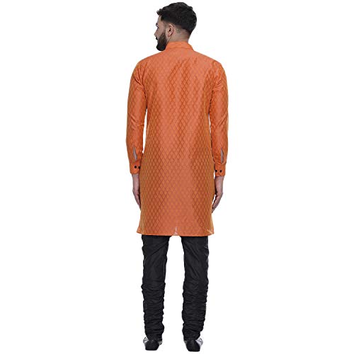 Image of Veera Paridhaan Men's Ethnic Jacquard Printed Long Straight Kurta