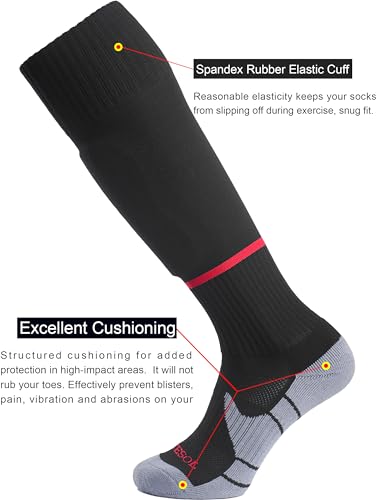 Image of APTESOL Knee High Sport Soccer Baseball Socks for Youth Boys Girls (1 /3 /5 Pairs)