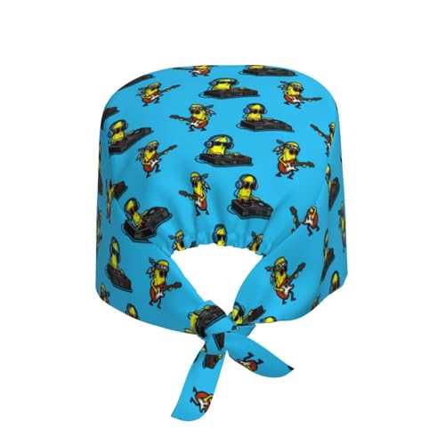 Image of Adjustable Scrub Cap with Sweatband, Breathable Working Hat for Men /Women