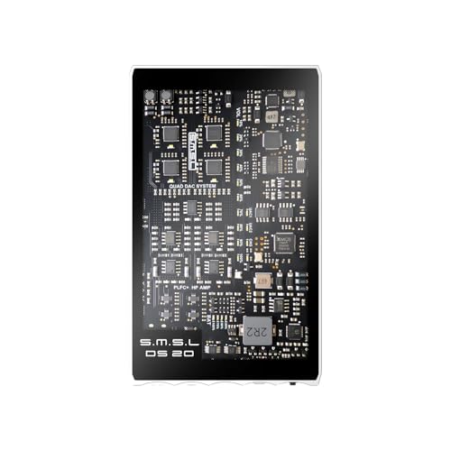 SMSL DS20 Portable DAC Headphone Amplifier CS43131 Decoder Chip DSD256 PLFC Fully Balanced Headphone Amp Magnetic Decoder USB1.1 for Switch & PS5 Hi-res Audio Amp MQA 3.5/4.4mm Headphone Jack