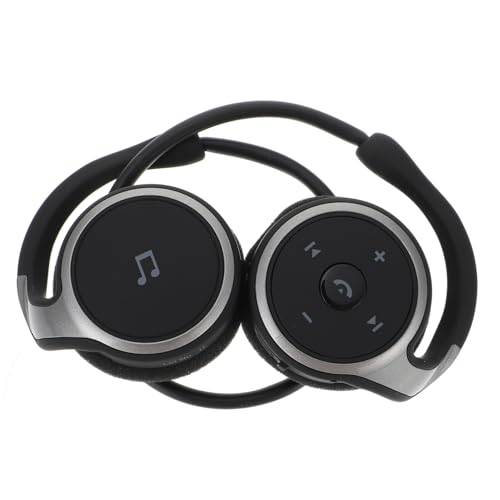 Casque sans fil sport noir avec micro intégré pour running et randonnée