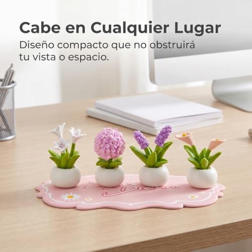 Decoración para salpicadero de coche: mini plantas de resina con figuras de elfo 6