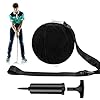 Golf Training Ball Smart Ball Golf Training Aid Inflatable Swing Training Ball with Inflator Pump and Adjustable Lanyard,Assist Golf Swing Trainer Golf Swing Assistant for Beginner