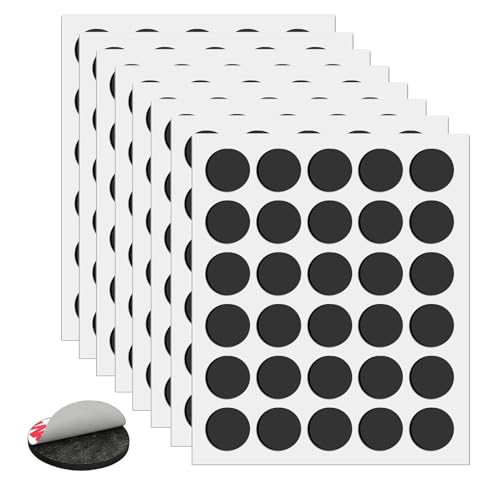 Image of Towjug Round Magnets with Adhesive Backing, 240 Pieces Adhesive Circle Magnetic Tape (Diameter 0.8'' x 0.08 inch) Anisotropy Magnets Dots for DIY Craft Art Projects