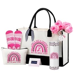 Geiserailie 8 Pcs Breast Cancer Gifts for Women Pink Ribbon