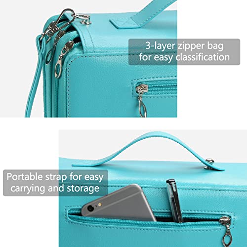 Yzk Marker Case Organizer -120 Slots Marker Holder Organizer With Front Pocket Zipper Closure, 3-Layer Colored Pencil Case For Markers, Colored Pencils Or Gel Pens #TOP3