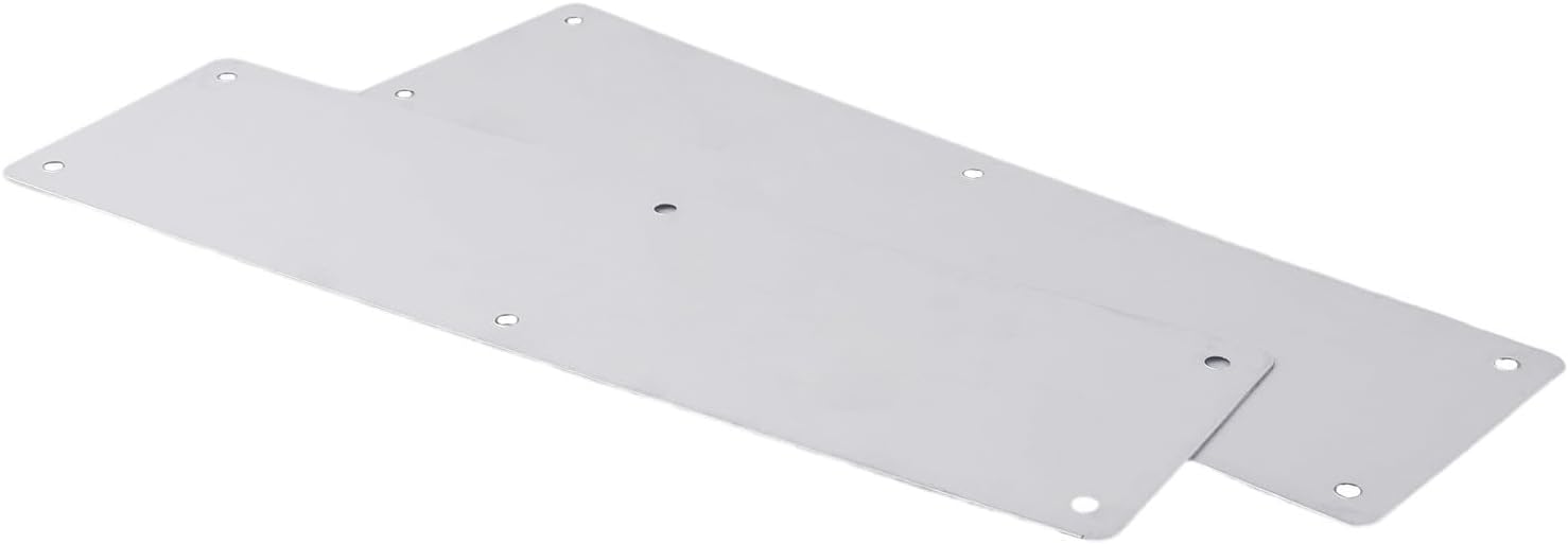 Stainless Steel Door Kick Plate Heavy Duty METALs Push Plate Guard for Interior Exterior Swinging Door Scratch Protector Armor Plate Silver 2 Pack