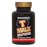 NaturesPlus T Male - 60 Vegetarian Capsules - Natural Testosterone Boost For Men - Promotes Muscle Gain, Stamina & Sexual Health - Mood Enhancer - Gluten-Free - 30 Total Servings