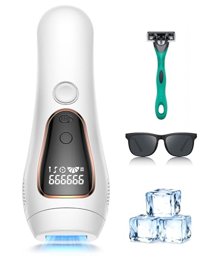 21J Epilatore Luce Pulsata, Epilatore Laser Indolore per Donna e Uomo, con 2...