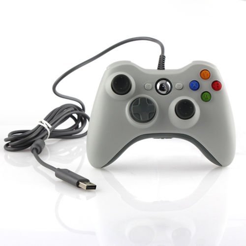 Althemax® Wired Xbox 360 USB Game Pad Joysticks Controller For xBox 360 or PC White
