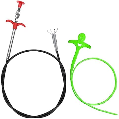 160 cm Flexible Grabber Claw Pick Up Tool, Drain Clog Remover Retractable Claw Retriever Stick with Drain Hair Catcher for Shower, Bathtub, Sink, Bathroom and Toilet by Yur1help Cover