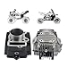 Motorcycle Cylinder Head Barrel Piston Kit 52.4mm 110cc Compatible With WS110 C110 ATV UTV