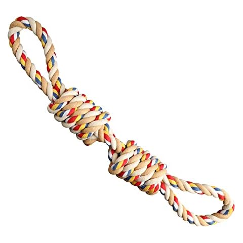 YARCHONN Rope Toys for Large Strong Dogs, Durable Sturdy 2-Knots Rope, Tough Dog Chew Toy Interactive Rope Toy for Large Medium Breeds Aggressive Chewers Cover