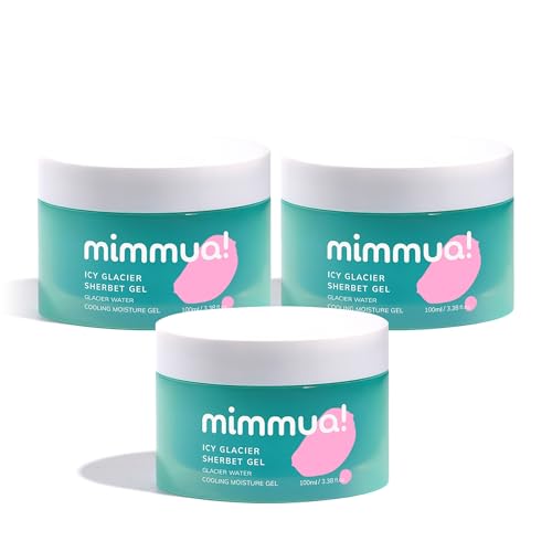 Image of Ice Sorbet Soothing & Cooling Face Moisturizer | Non-Comedogenic Gel Cream for Sensitive Skin | Makeup Primer | With Niacinamide & Silica | Lightweight Hydrating Gel | Pack of 3