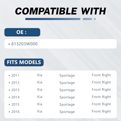 Image of KELOKE Door Latch Lock Actuator for Kia, Front Right | Sportage 2011 - 2016, Passenger Side, Replace# 81320-3W000 813203W000