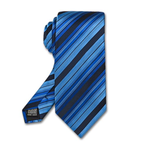 Image of Men's Tie Set with Pocket Square, Cufflinks and Gift Box | 100% microfiber; tie 59 x 3.15 in; square 10 x 10 in; gift box included