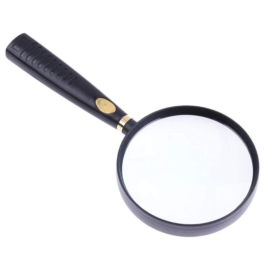 Loupes Loupe portative en Verre HD 10X Lentille de loupe en Verre véritable Optique Haute définition pour la Lecture Microscope extérieur, lentilles optiques protégeant la vis