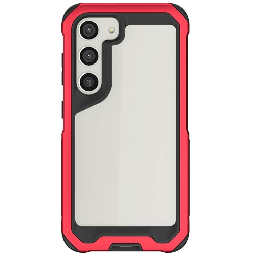 Coque S23 Ghostek ATOMIC slim rouge pour éviter les bris d'écran et chutes lourdes