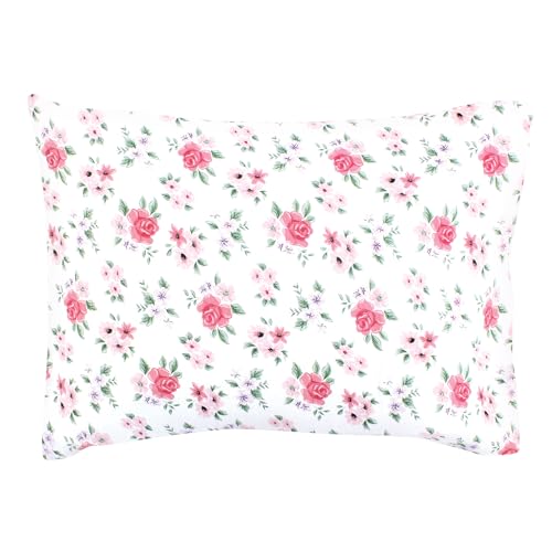Image of Hudson Baby Unisex Baby Cotton Toddler Pillow Case, Vintage Floral, One Size