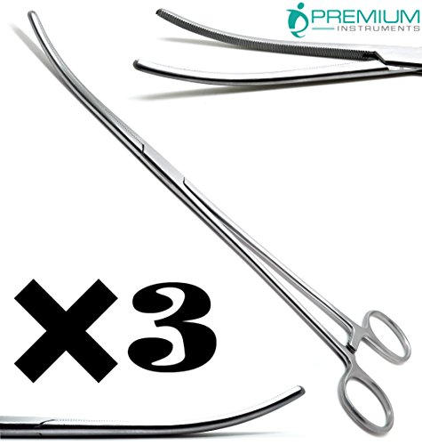 3× Pean Rochester Curved Forcep 12