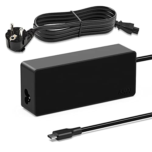Cargador Portatil USB C 65W Compatible con Lenovo ThinkPad T14 T15 T480 T480s T490 T490s T495s T580 L380 L390 L480 Yoga C930 S940 720 730 Chromebook C340 100e 300e Type C Adaptador Alimentación