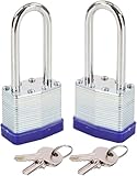 SEPOX - Candado de seguridad laminado impermeable con 2 llaves (40 mm)