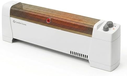 Comfort Zone 1500W Convection Baseboard Heater with Built-In Ther...