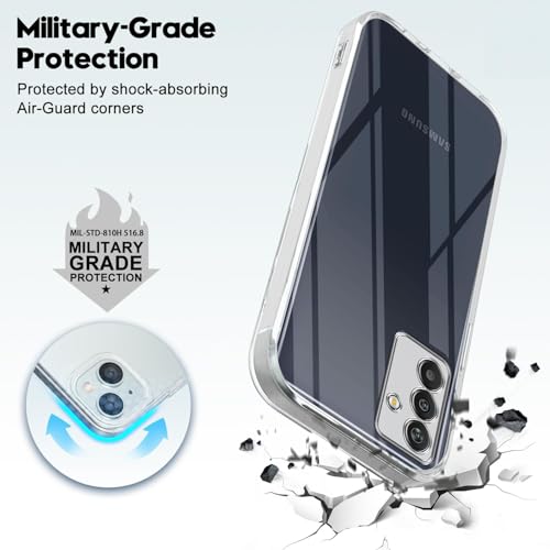 Image of Jkobi Back Cover for Samsung Galaxy M13 4G (Silicone Clear Shockproof Case with Camera Protection | Soft and Flexible | Transparent)