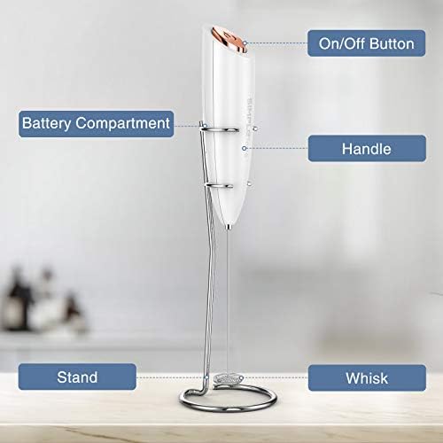 SIMPLETaste Milk Frother Handheld Battery Operated Electric Foam Maker