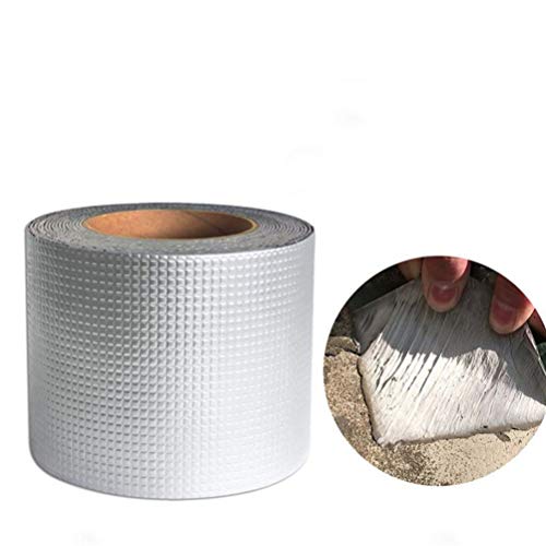 VILLCASE Home Butyl Tape Butyl Rubber Tape Strong Adhesive Tape Silver Tape Roof Repair Tape Pipeline Repair Tape Water Proof Tape White Tape Sill Repair Tape Leakproof Rv Material