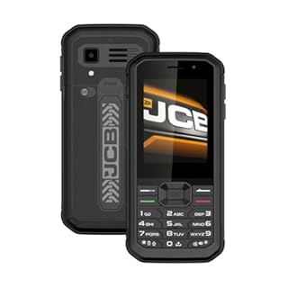 JCB Tradesman 3 4G and WiFi Rugged Feature Phone Waterproof With Whatsapp, Hotspot, Dual-Sim and Bluetooth - Black