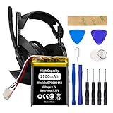HamnaKhu SRP603443 Battery,2100mAh High Capacity Battery Replacement Compatible with Astro A50 Series Wireless Gaming Headset with Tool Repair Kits