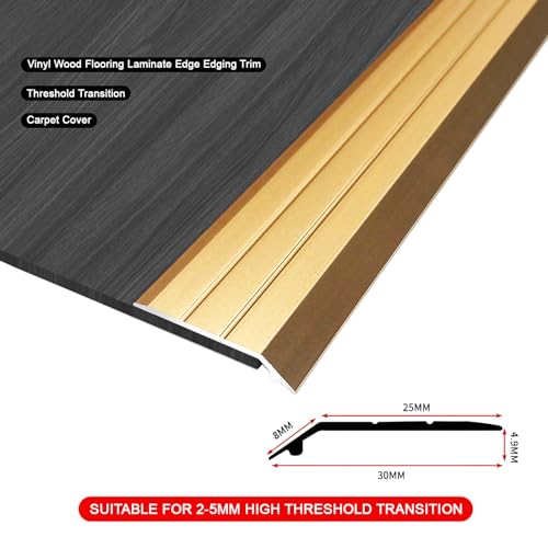 ZZLQIAN Aluminium Carpet Cover Strips, 2Pack × 90cmDoor Floor Bar - Image 2