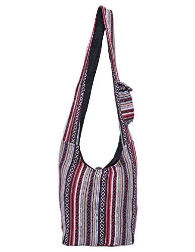 Image of THE COLLECTION ROYAL Graphic Crossbody Bag for Women, Boho Purse, Boho Bag, Hippie Bag, Hippie Purse, Cloth Purse for Women